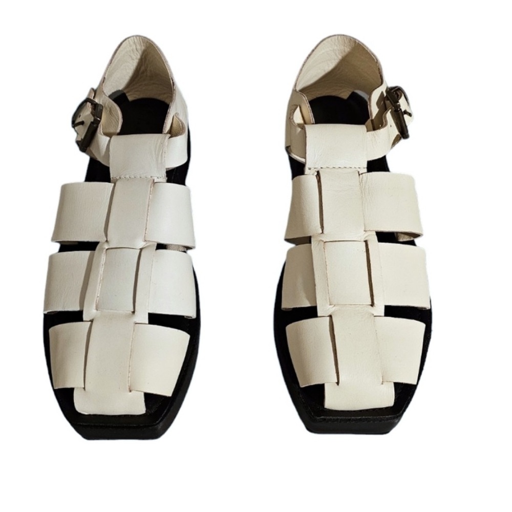 St. Agni Axel Leather Fisherman Sandals size 38